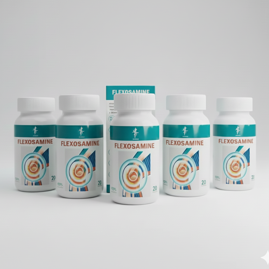 5 Unidades - Flexosamine Ultra Original - Comprimidos 500 mg - 20 Cápsulas