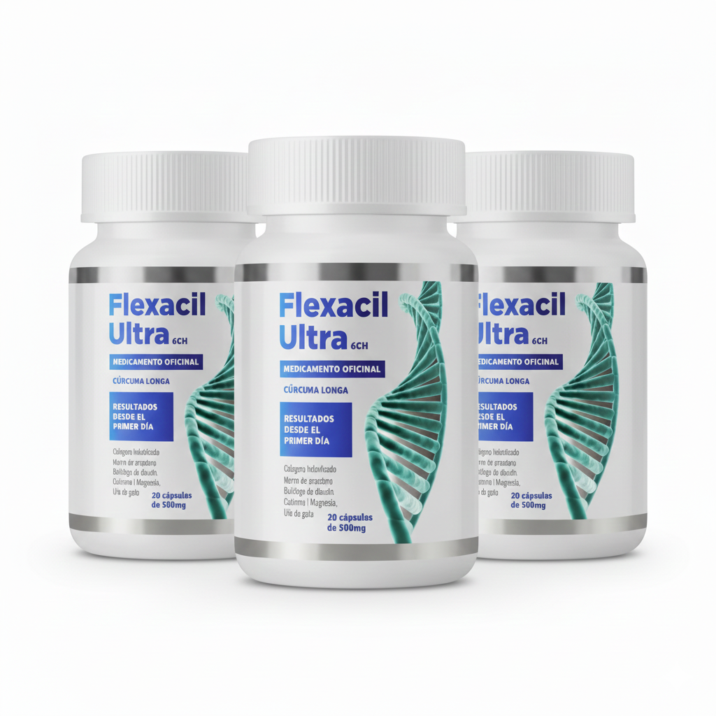 3 Unidades - Flexacil Plus Original - Comprimidos 500 mg - 30 Cápsulas